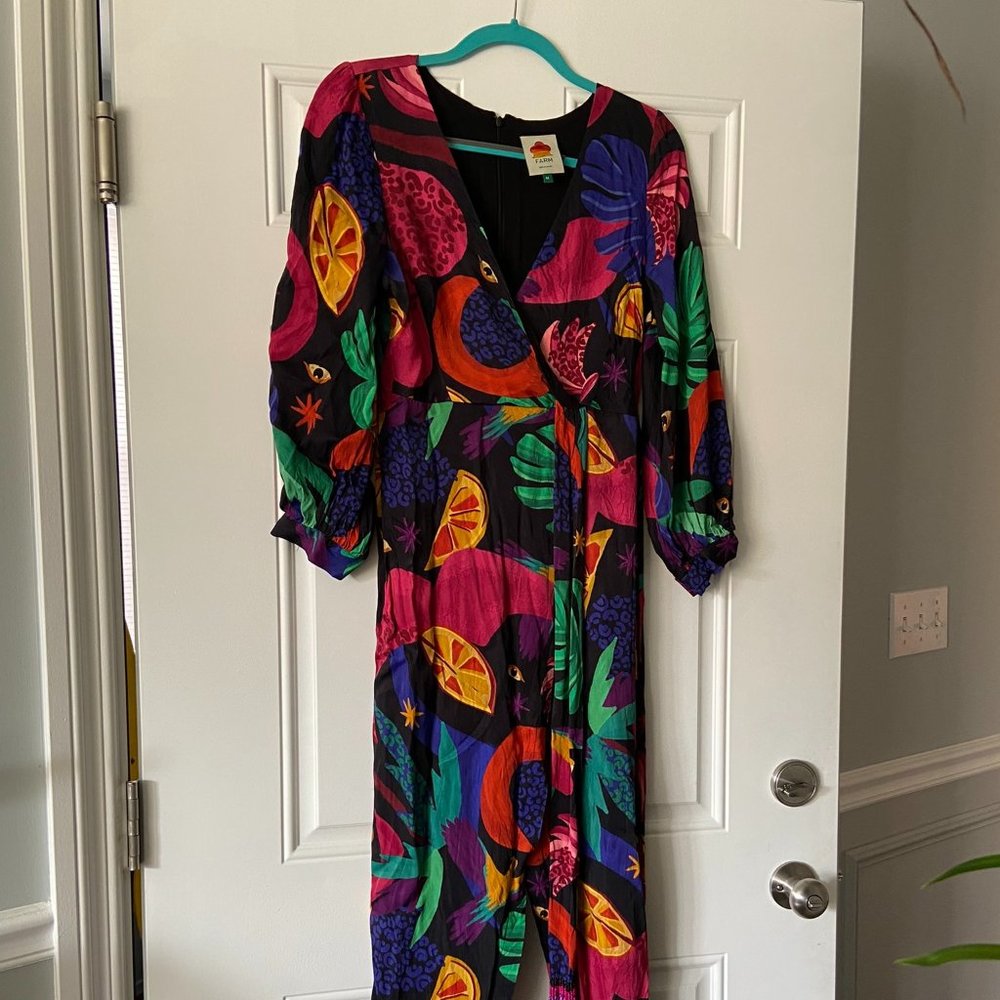 Mystic Jungle Wrap Jumpsuit Farm Rio M